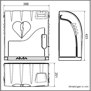 DefiSign / Aivia 100 AED Wall Cabinet - Image 2