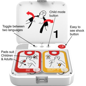 LIFEPAK CR2 semi-automatic AED, Wifi with LIFELINKcentral – Bilingual - Image 3